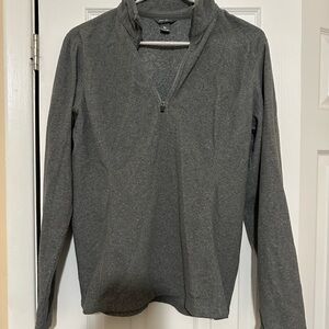 Gray Quarter-Zip Pullover